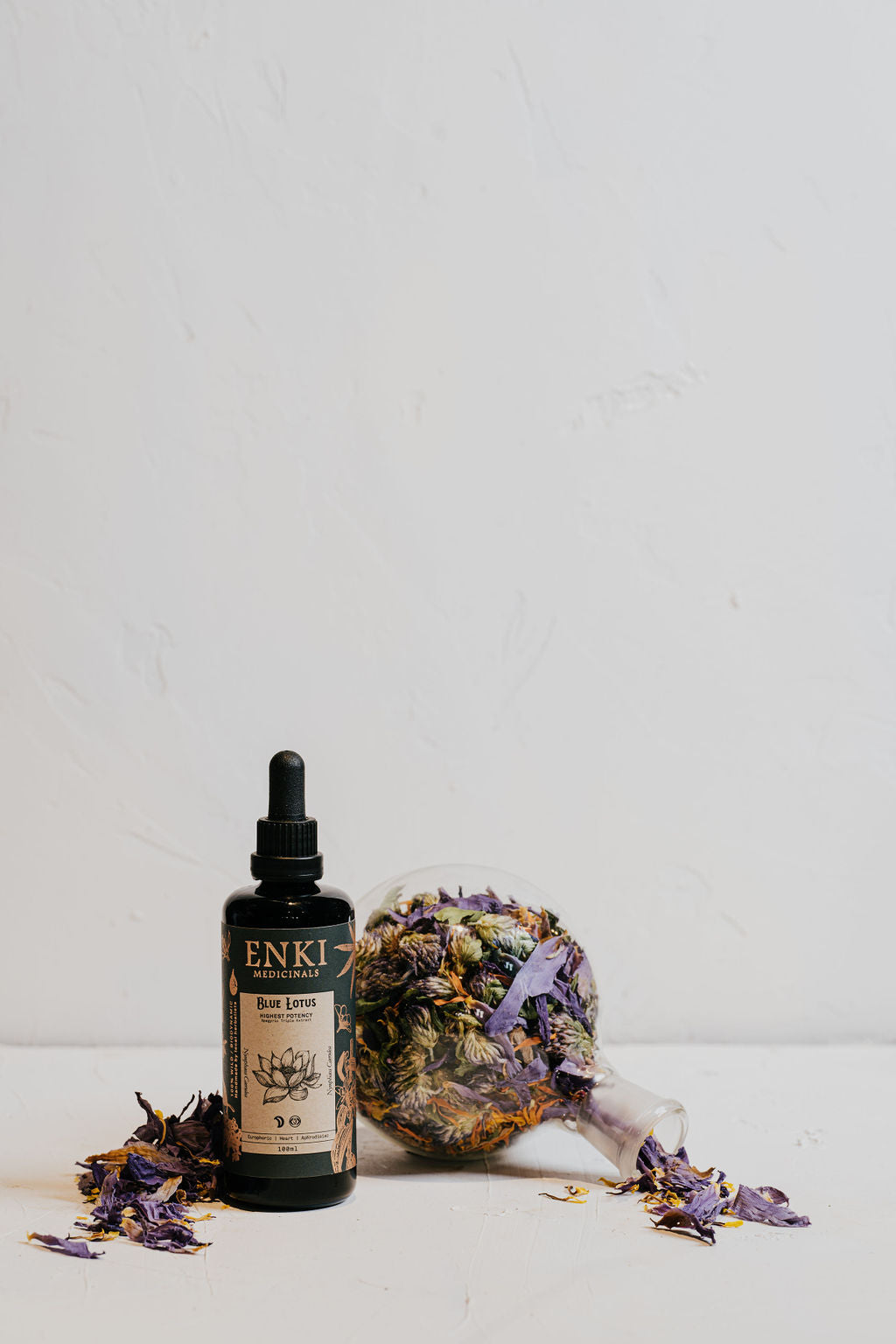 Enki Blue Lotus Tonic in Miron Dropper Bottle