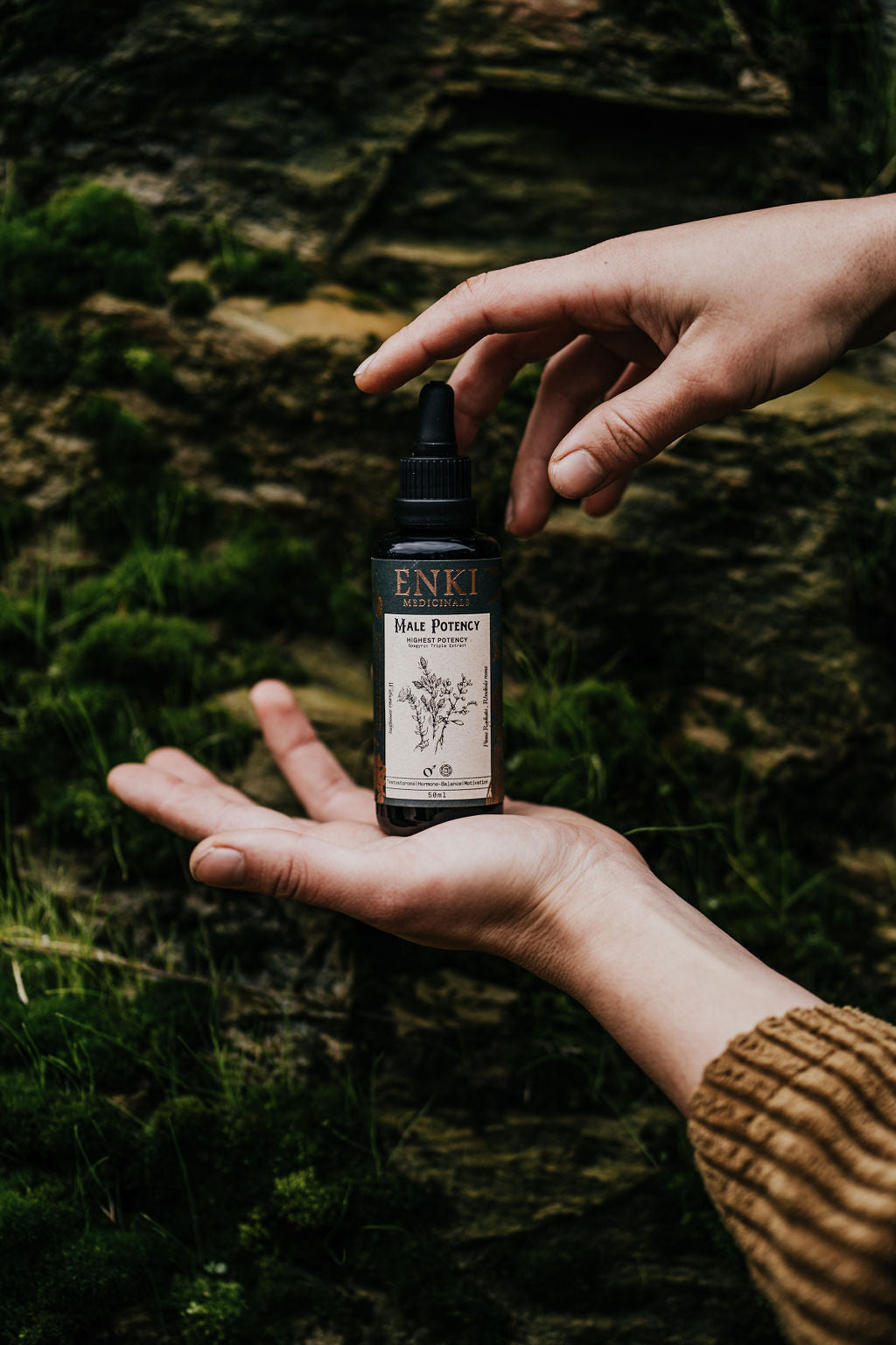 Male Energy Tincture in Miron Dropper Bottle