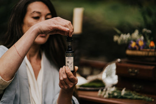 Sleep deep rest tincture in glass bottle